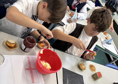 Victorian day: making our Victoria sponges!