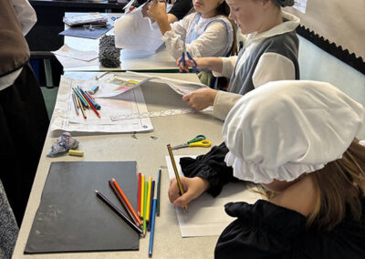 Victorian day: chalk board learning